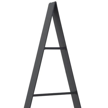 Metall Weihnachtsbaum mit Ständer Schwarz 125 cm Stahl