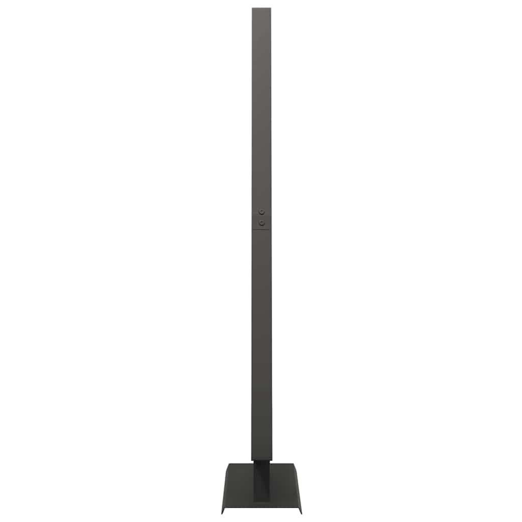 Metall Weihnachtsbaum mit Ständer Schwarz 125 cm Stahl