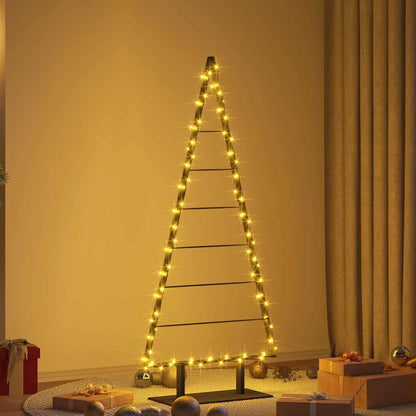 Metall Weihnachtsbaum mit Ständer Schwarz 150 cm Stahl