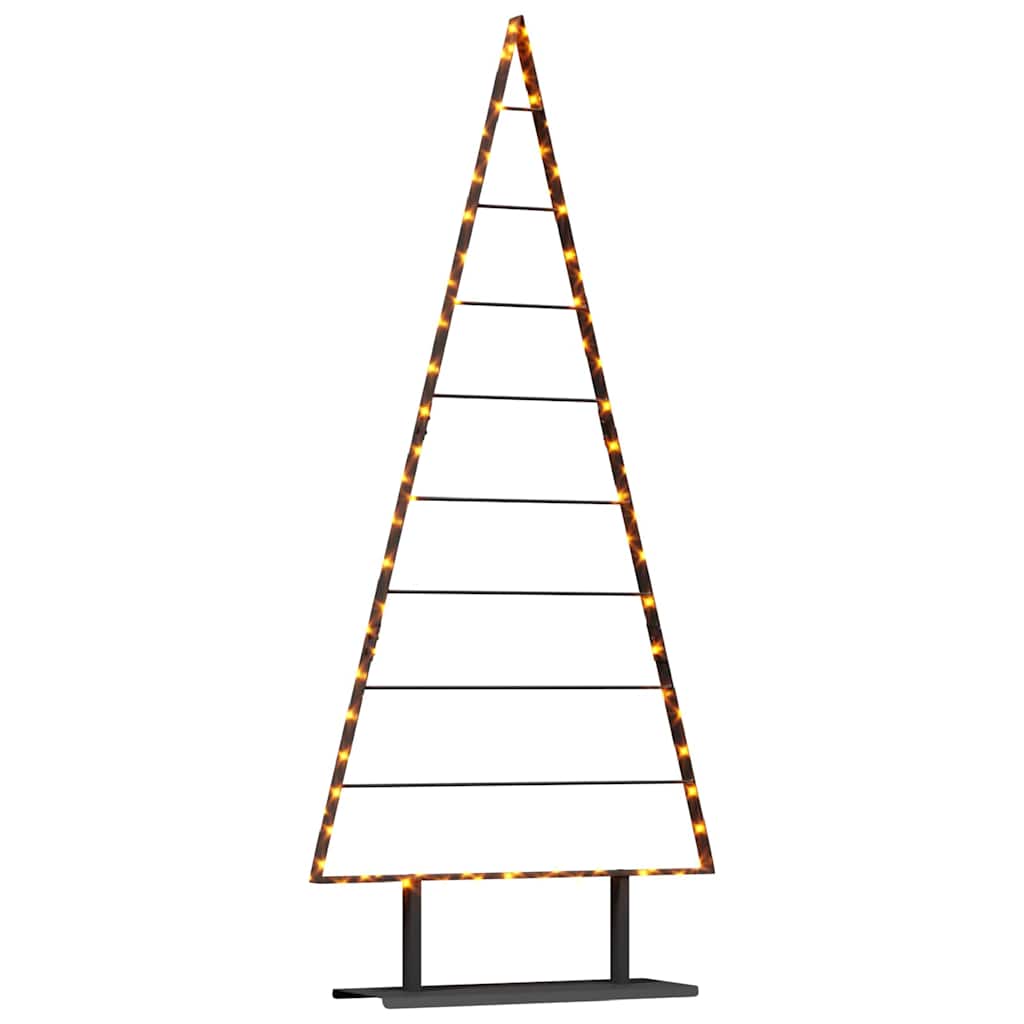 Metall Weihnachtsbaum mit Ständer Schwarz 180 cm Stahl