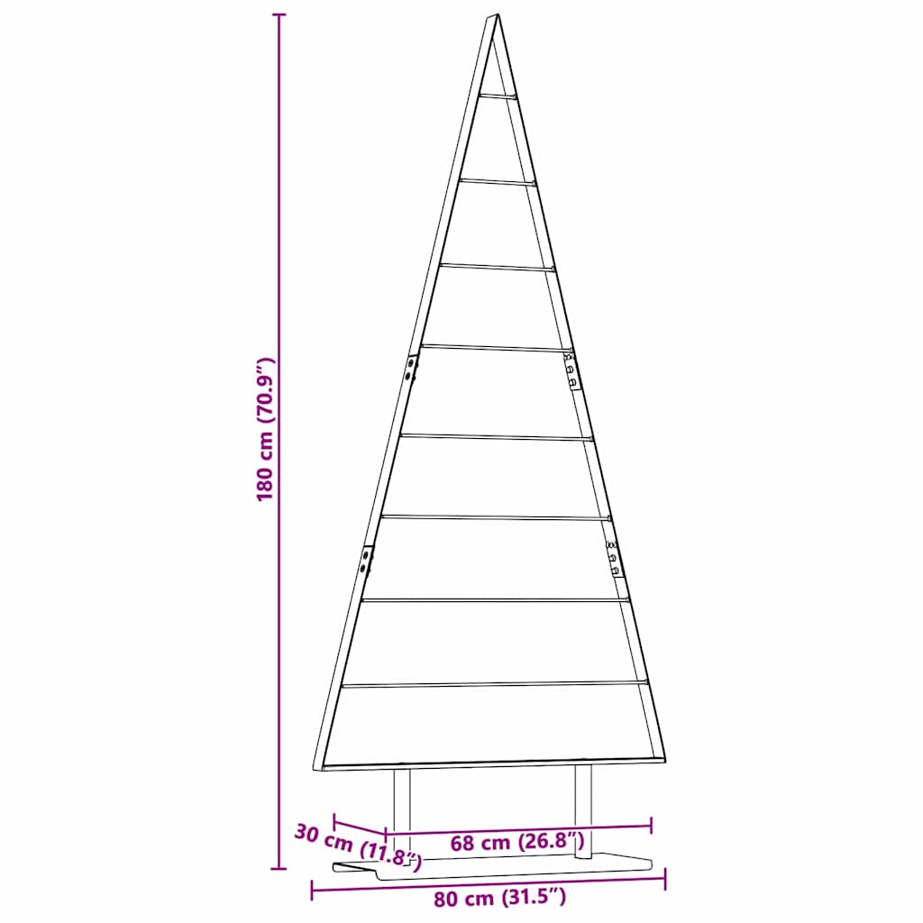 Metall Weihnachtsbaum mit Ständer Schwarz 180 cm Stahl
