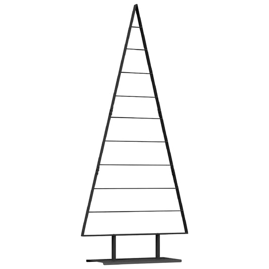 Metall Weihnachtsbaum mit Ständer Schwarz 210 cm Stahl