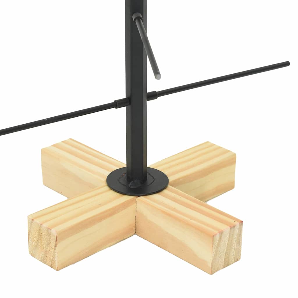 Metall Weihnachtsbaum Schwarz 60 cm Pulverbeschichteter Stahl