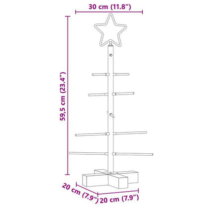 Metall Weihnachtsbaum Schwarz 60 cm Pulverbeschichteter Stahl