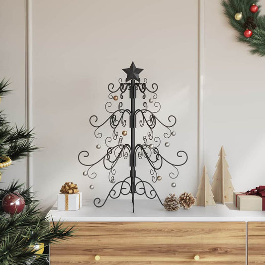 Metall Weihnachtsbaum Schwarz 60 cm Pulverbeschichteter Stahl