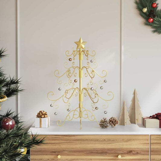 Metall Weihnachtsbaum Gold 60 cm Pulverbeschichteter Stahl
