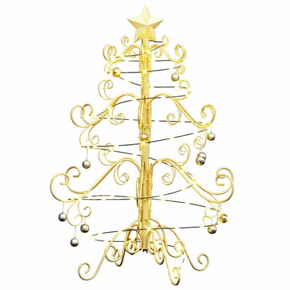 Metall Weihnachtsbaum Gold 60 cm Pulverbeschichteter Stahl