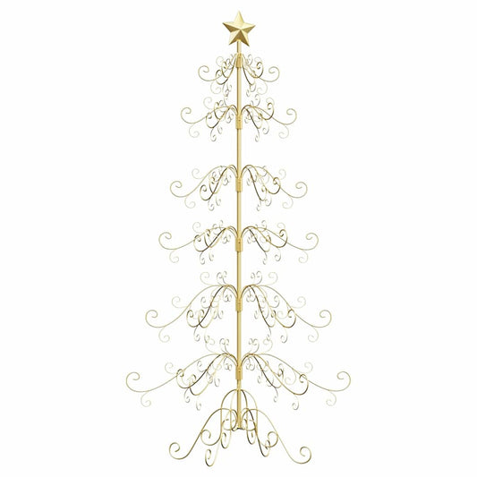 Metall Weihnachtsbaum Gold 215 cm Pulverbeschichteter Stahl