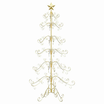 Metall Weihnachtsbaum Gold 215 cm Pulverbeschichteter Stahl