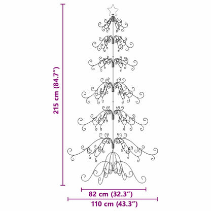 Metall Weihnachtsbaum Gold 215 cm Pulverbeschichteter Stahl