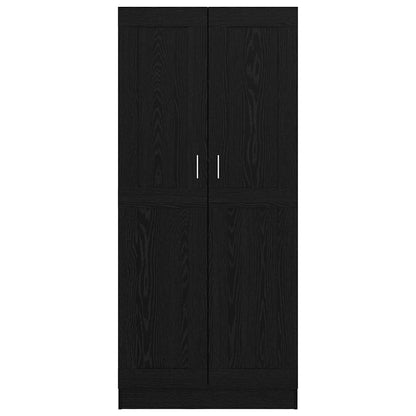 Bücherregal Schwarz Eichen-Optik 82,5 x 30,5 x 185 cm