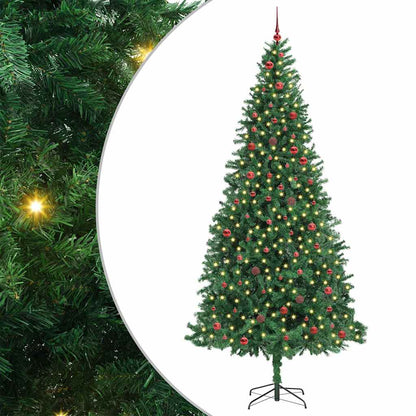 Künstlicher Weihnachtsbaum Grün 300 cm PVC, Metall und Plastik
