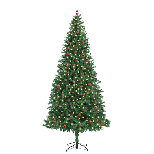 Künstlicher Weihnachtsbaum Grün 300 cm PVC, Metall und Plastik