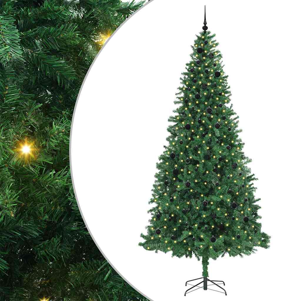 Künstlicher Weihnachtsbaum Grün 300 cm PVC, Metall und Plastik