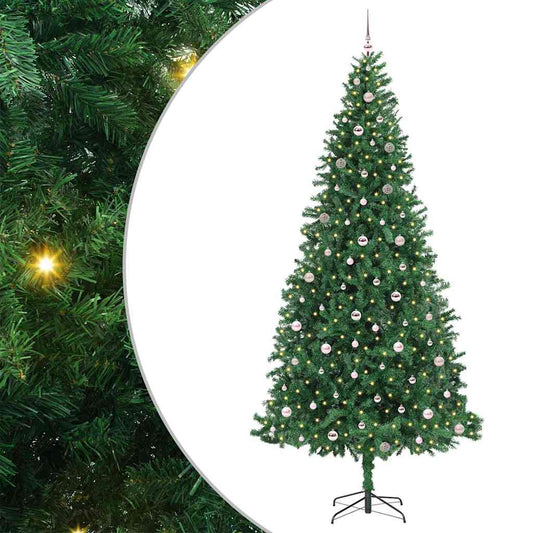 Künstlicher Weihnachtsbaum Grün 300 cm PVC, Metall und Plastik