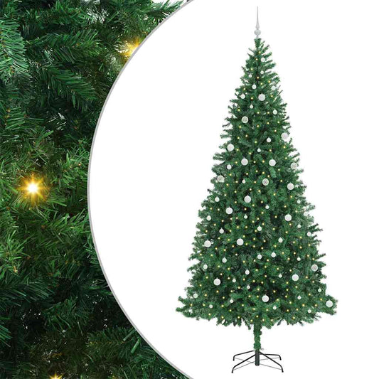 Künstlicher Weihnachtsbaum Grün 300 cm PVC, Metall und Plastik