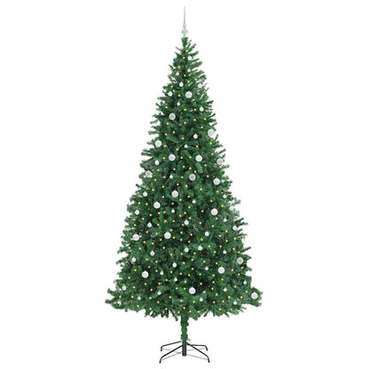 Künstlicher Weihnachtsbaum Grün 300 cm PVC, Metall und Plastik
