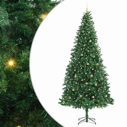 Künstlicher Weihnachtsbaum Grün 300 cm PVC, Metall und Plastik