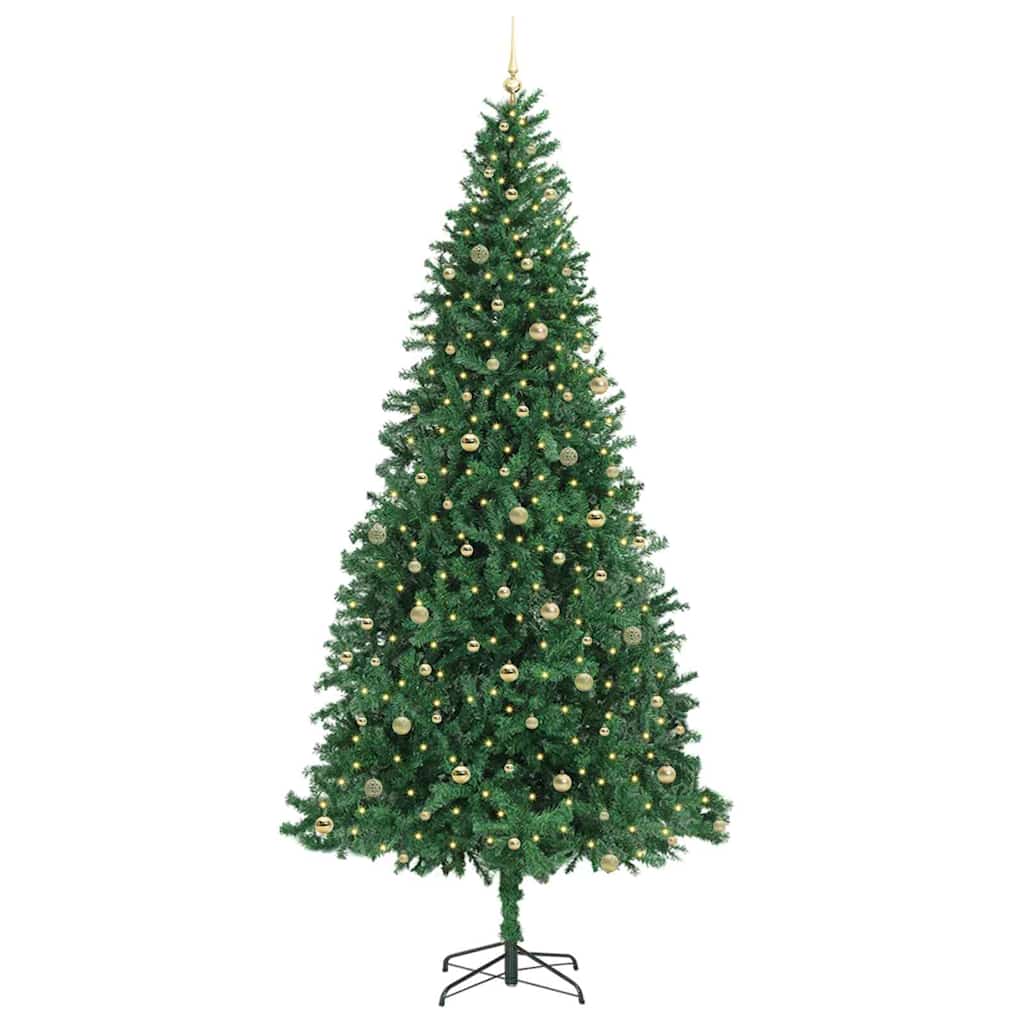 Künstlicher Weihnachtsbaum Grün 300 cm PVC, Metall und Plastik