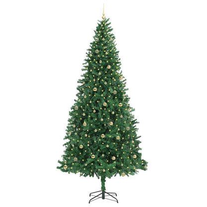 Künstlicher Weihnachtsbaum Grün 300 cm PVC, Metall und Plastik