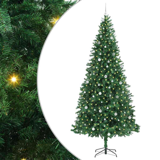 Künstlicher Weihnachtsbaum Grün 300 cm PVC, Metall und Plastik
