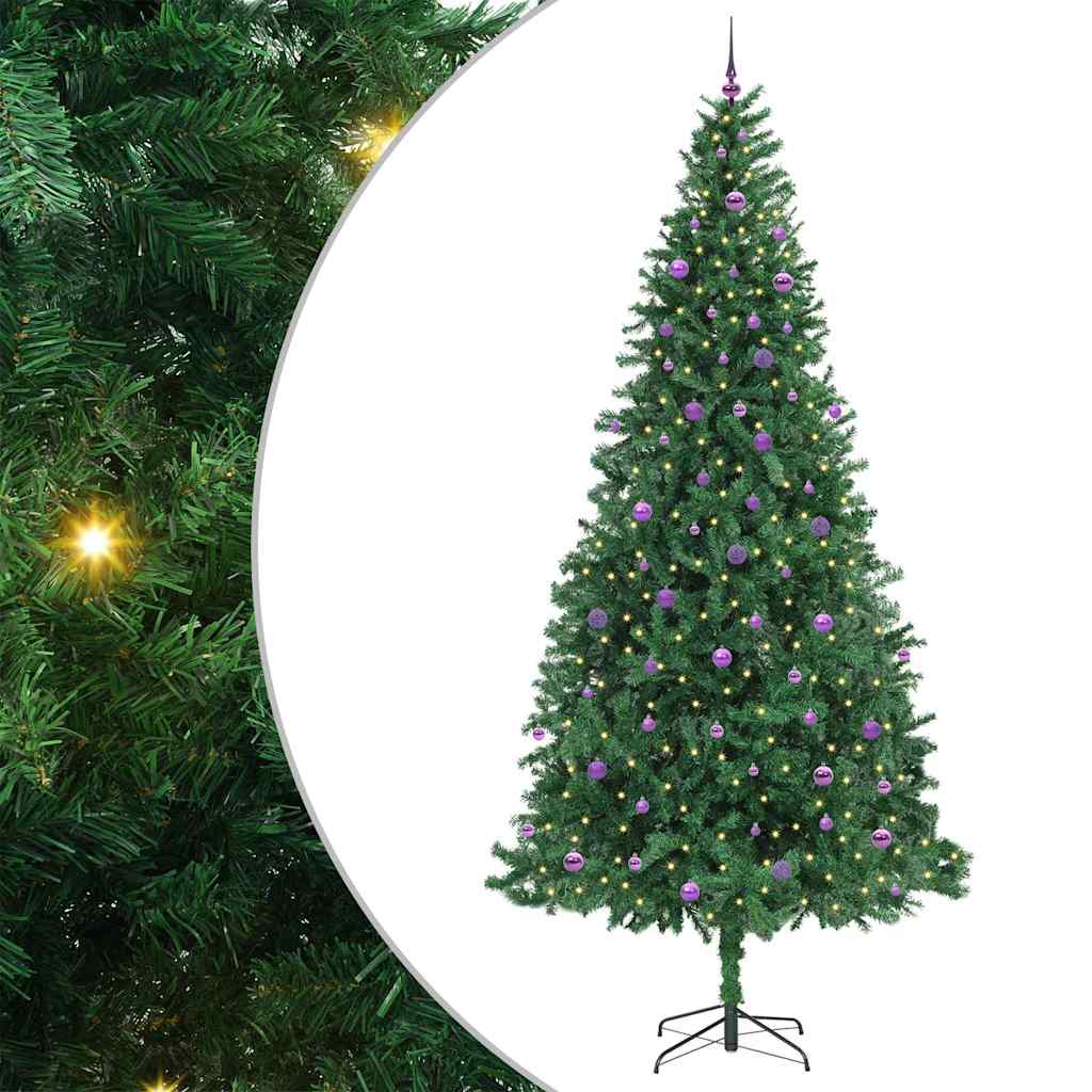 Künstlicher Weihnachtsbaum Grün 300 cm PVC, Metall und Plastik