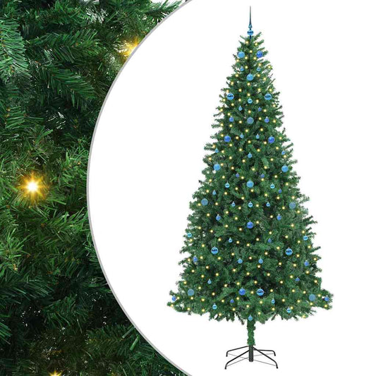 Künstlicher Weihnachtsbaum Grün 300 cm PVC, Metall und Plastik