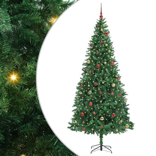 Künstlicher Weihnachtsbaum Grün 300 cm PVC, Metall und Plastik