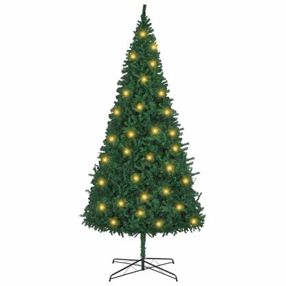Weihnachtsbaum mit dekorativen Saitenlichtern Grün 400 cm PVC