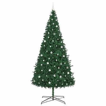 Weihnachtsbaum mit dekorativen Saitenlichtern Grün 400 cm PVC