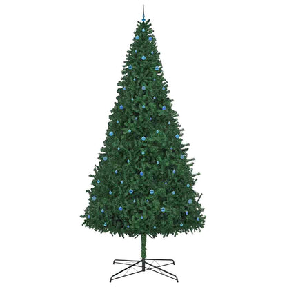 Weihnachtsbaum mit dekorativen Saitenlichtern Grün 400 cm PVC