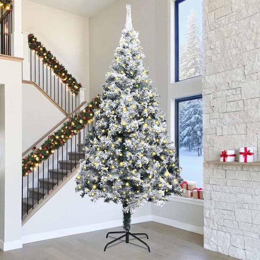 Künstlicher vorbeleuchteter Weihnachtsbaum Grün 400 cm PVC