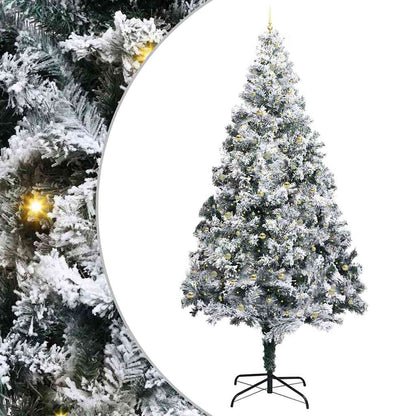 Künstlicher vorbeleuchteter Weihnachtsbaum mit Kugelset Grün