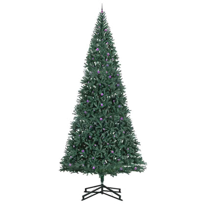 Künstlicher vorbeleuchteter Weihnachtsbaum mit Kugelset Grün