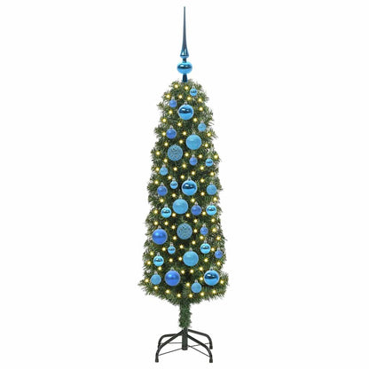Künstlicher Weihnachtsbaum mit 150 LEDs mit Ständer Grün 120 cm