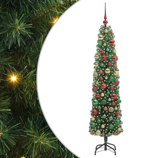 Künstlicher Weihnachtsbaum mit 300 LEDs mit Ständer Grün 180 cm