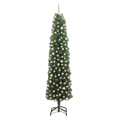 Künstlicher Weihnachtsbaum mit 300 LEDs mit Ständer Grün 210 cm