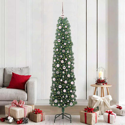 Künstlicher Weihnachtsbaum mit 300 LEDs mit Ständer Grün 210 cm