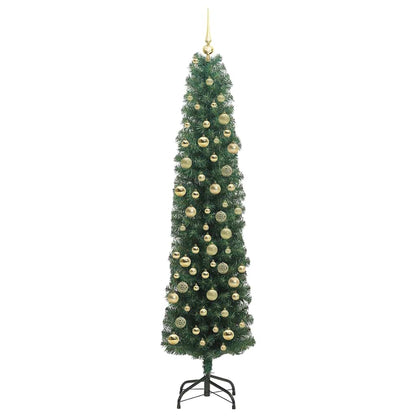Künstlicher Weihnachtsbaum mit 300 LEDs mit Ständer Grün 210 cm