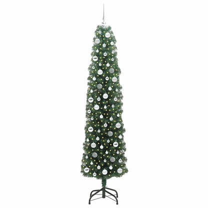 Künstlicher Weihnachtsbaum mit 300 LEDs mit Ständer Grün 210 cm