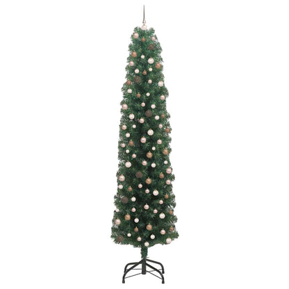 Künstlicher Weihnachtsbaum mit 300 LEDs mit Ständer Grün 240 cm