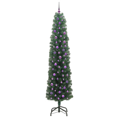 Künstlicher Weihnachtsbaum mit 300 LEDs mit Ständer Grün 240 cm