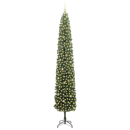Künstlicher Weihnachtsbaum mit 300 LEDs mit Ständer Grün 270 cm