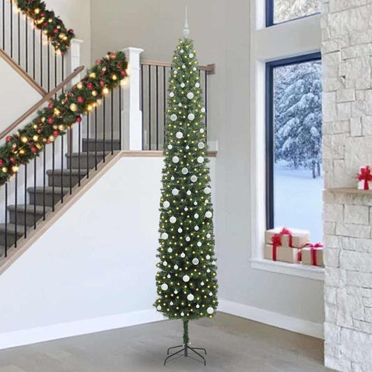 Künstlicher Weihnachtsbaum mit 300 LEDs mit Ständer Grün 300 cm