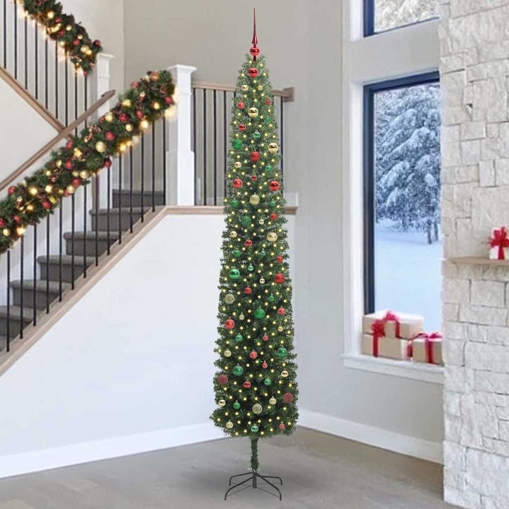 Künstlicher Weihnachtsbaum mit 300 LEDs mit Ständer Grün 300 cm
