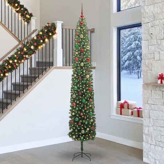 Künstlicher Weihnachtsbaum mit 300 LEDs mit Ständer Grün 300 cm