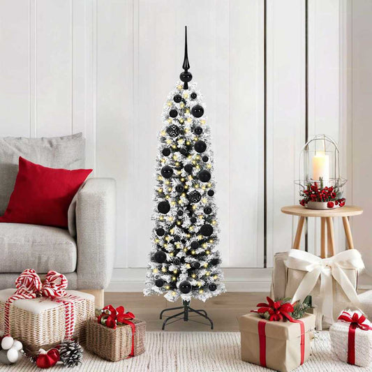 Künstlicher Weihnachtsbaum mit 150 LEDs mit Ständer Grün 120 cm