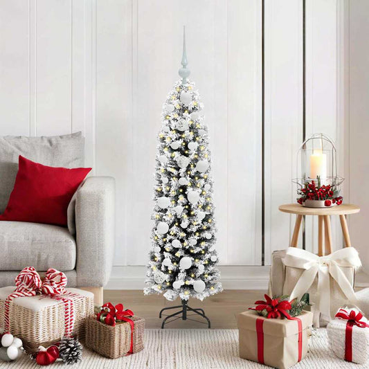 Künstlicher Weihnachtsbaum mit 150 LEDs mit Ständer Grün 120 cm