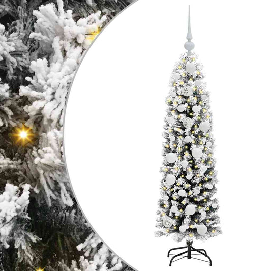 Künstlicher Weihnachtsbaum mit 150 LEDs mit Ständer Grün 120 cm