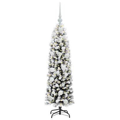 Künstlicher Weihnachtsbaum mit 150 LEDs mit Ständer Grün 120 cm